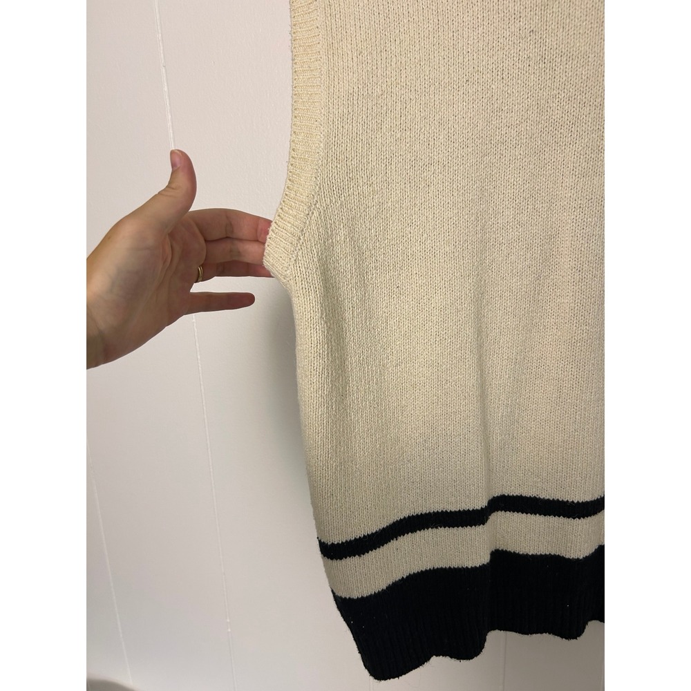 Jaclyn Smith Sweater Vest S Silk wool Vintage Cream romantic Rose grandmacore - Picture 6 of 8